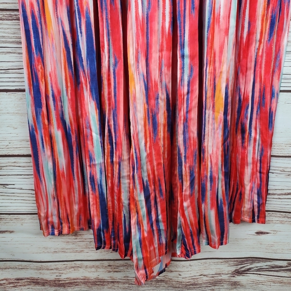 Molly Bracken Womens XS High Waist Pleated Wide Leg Palazzo Pants Pink Karen - Picture 10 of 12